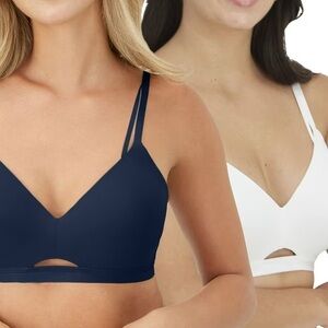 NIB Maidenform M Women's 2-Pack Wire-Free Lifting Bra